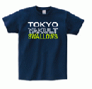 スワローズロゴTシャツ(ネイビー×グリーン)
